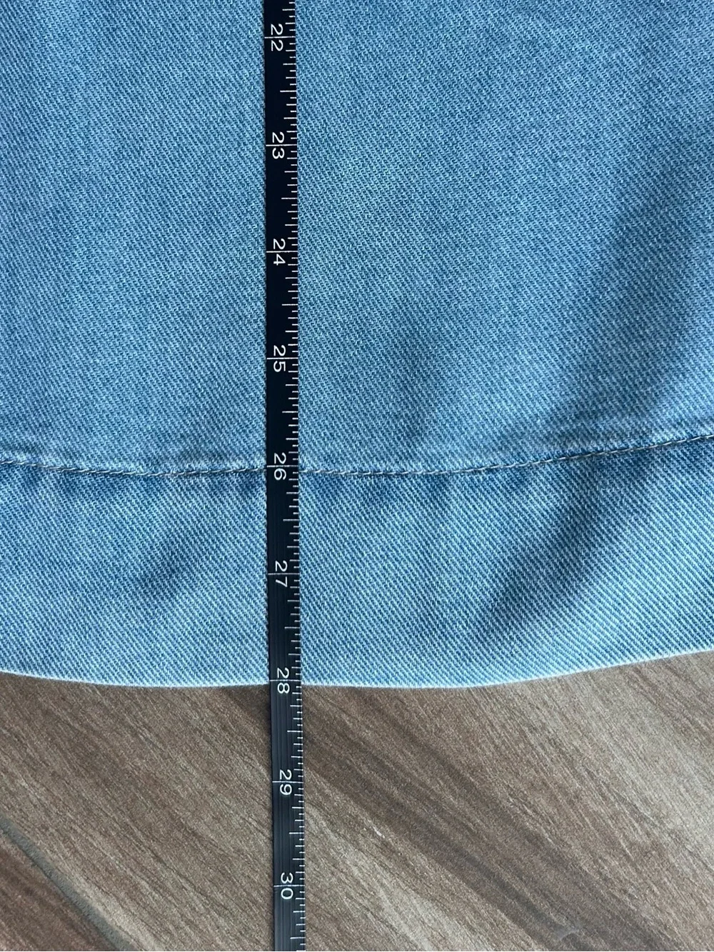 NWT Large GAP Light Blue Lightweight Denim Elastic Waist A-Line Skirt drawstring